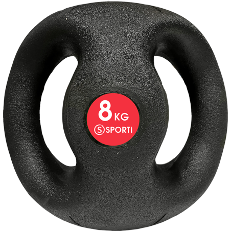 Médecine ball avec poignées : exercices de renforcement de 4 à 10 kg