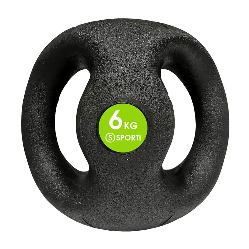 Médecine ball avec poignées : exercices de renforcement de 4 à 10 kg