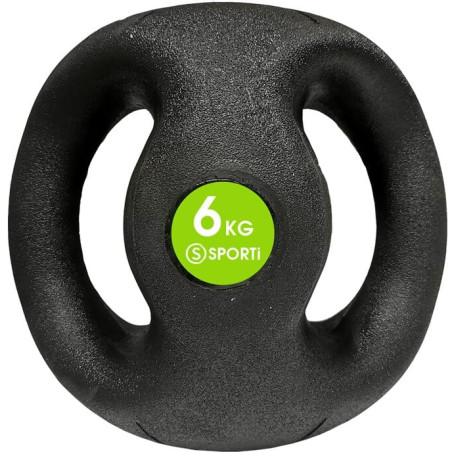 Médecine ball avec poignées : exercices de renforcement de 4 à 10 kg