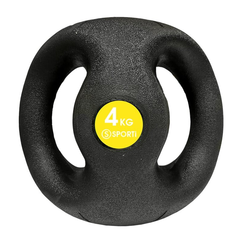 Médecine ball avec poignées : exercices de renforcement de 4 à 10 kg