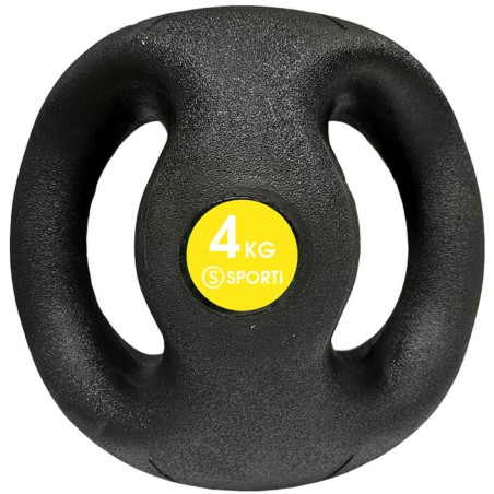 Médecine ball avec poignées : exercices de renforcement de 4 à 10 kg