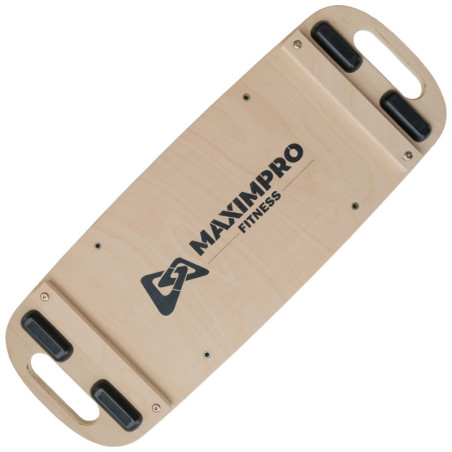 Plateforme d'équilibre TAVO : planche en bois et balance board à cylindre