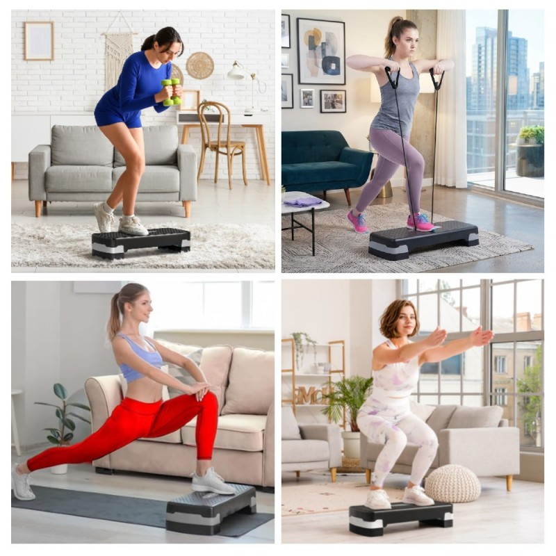 Step Sporti 2 hauteurs antidérapant | CLUB-SHOP.fr