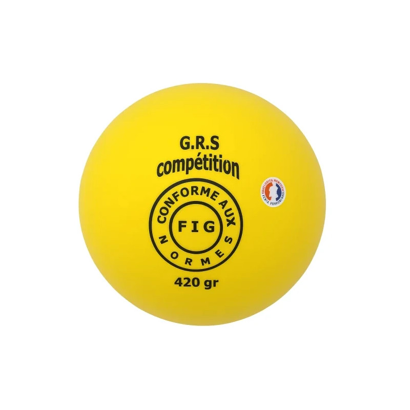 Ballon de gymnastique rythmique compétition, 19 cm et 420 g pour la GRS
