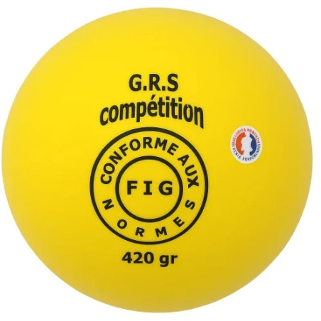 Ballon de gymnastique rythmique compétition, 19 cm et 420 g pour la GRS
