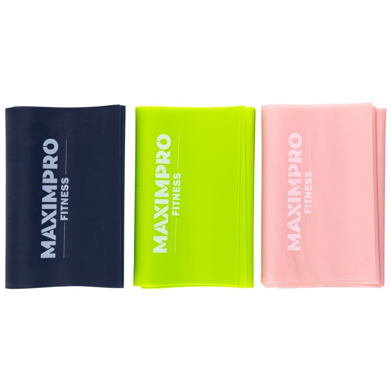 Lot de 3 bandes de résistance latex TEKI 120x15cm