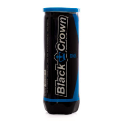 Tube de 3 balles de padel Black Crown One | CLUB-SHOP