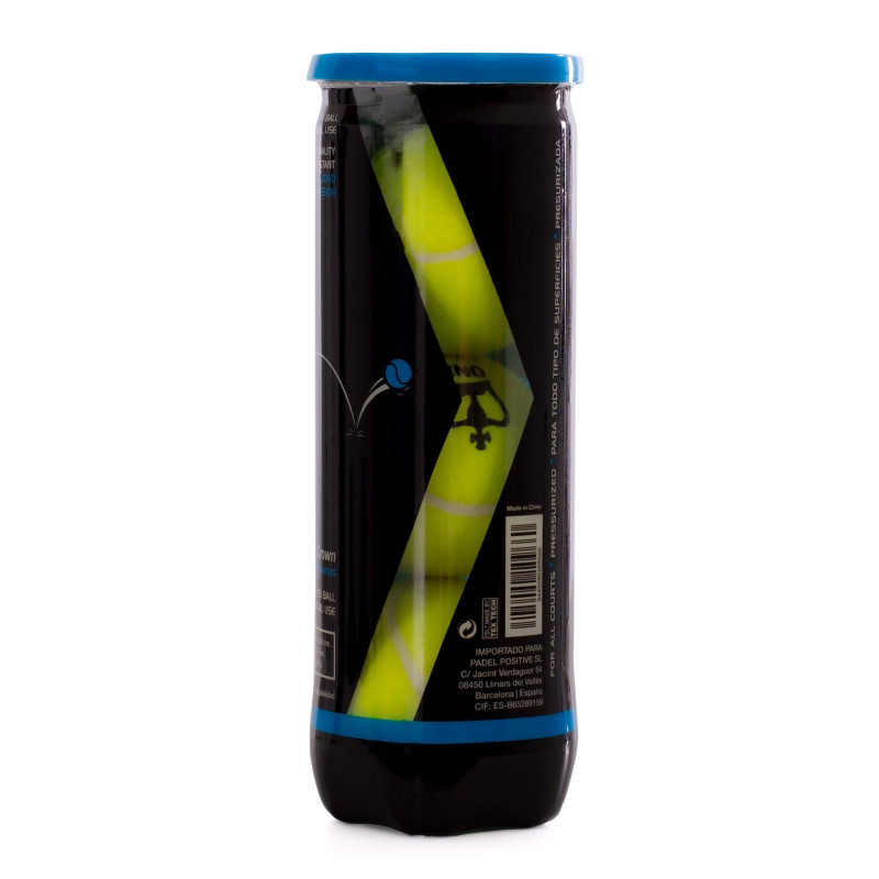 Tube de 3 balles de padel Black Crown One | CLUB-SHOP