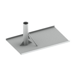 2 embases en aluminium à ensabler