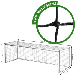 Filets foot à 11 - Maille simple 120 mm - Modèle EUROPEEN - La paire 2