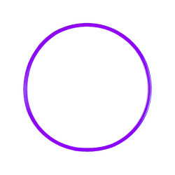 Cerceau rond 50 cm violet