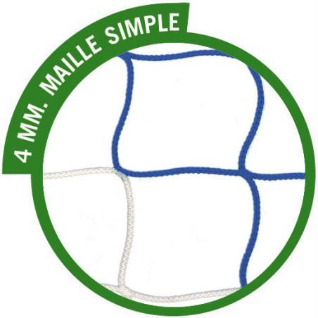Filets Foot à 11 Bicolores PP 4 mm – Compétition | CLUB-SHOP.fr
