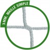 Filets pour buts de handball match - Maille simple 100 mm sans noeuds - blanc