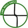 Filets pour buts de handball match - Maille simple 100 mm sans noeuds - noir