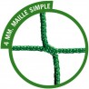 Filets pour buts de handball compétition - Maille simple 100 mm sans noeuds - vert