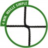 Filets pour buts de handball compétition - Maille simple 100 mm sans noeuds - noir
