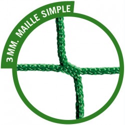 Filets foot à 7 - Maille sans noeuds 120 mm - La paire - coloris vert