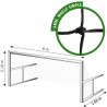 Filets foot à 7 - Buts RABATTABLES - Déport 2.50 m - La paire