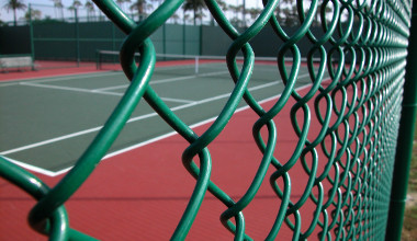 Grillage terrain de tennis