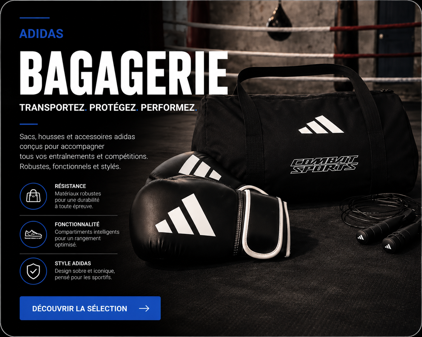 Bagagerie adidas Sports de Combat