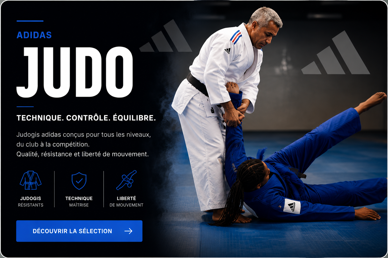 Équipements adidas Judo