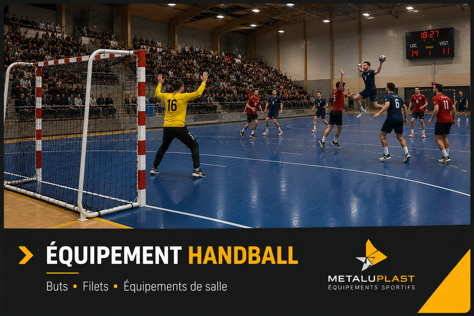 Équipements handball METALUPLAST : buts et filets