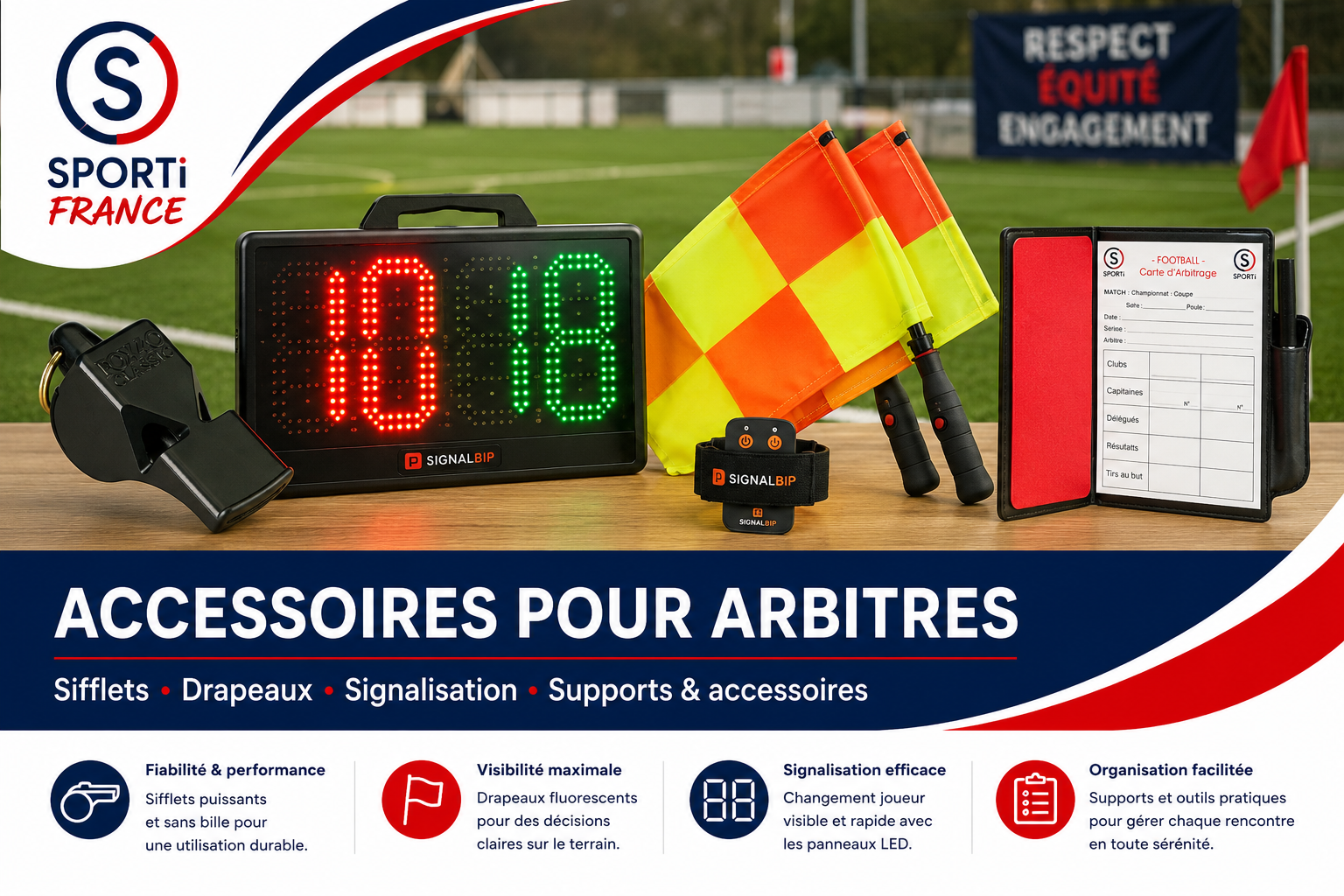 Accessoires pour arbitres SPORTIFRANCE