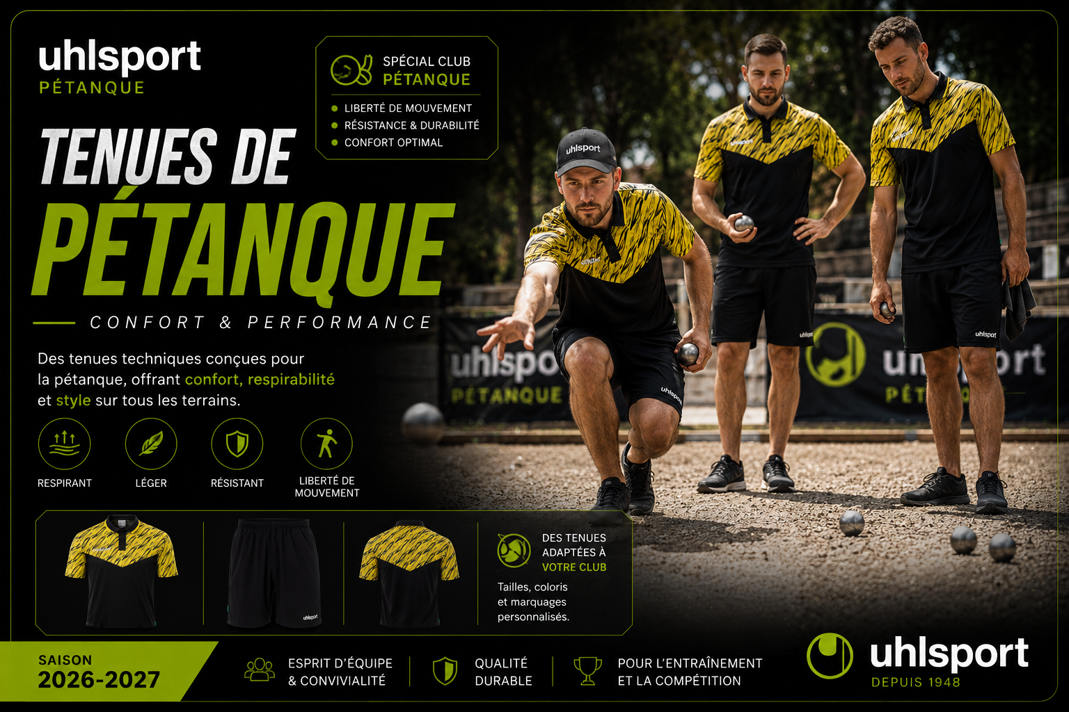 Tenues de pétanque Uhlsport