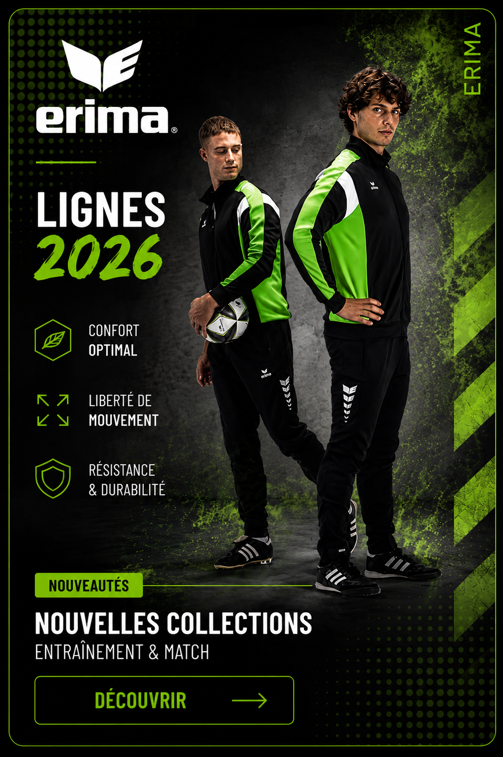 Catalogue ERIMA 2026-2027 - équipements sportifs pour clubs