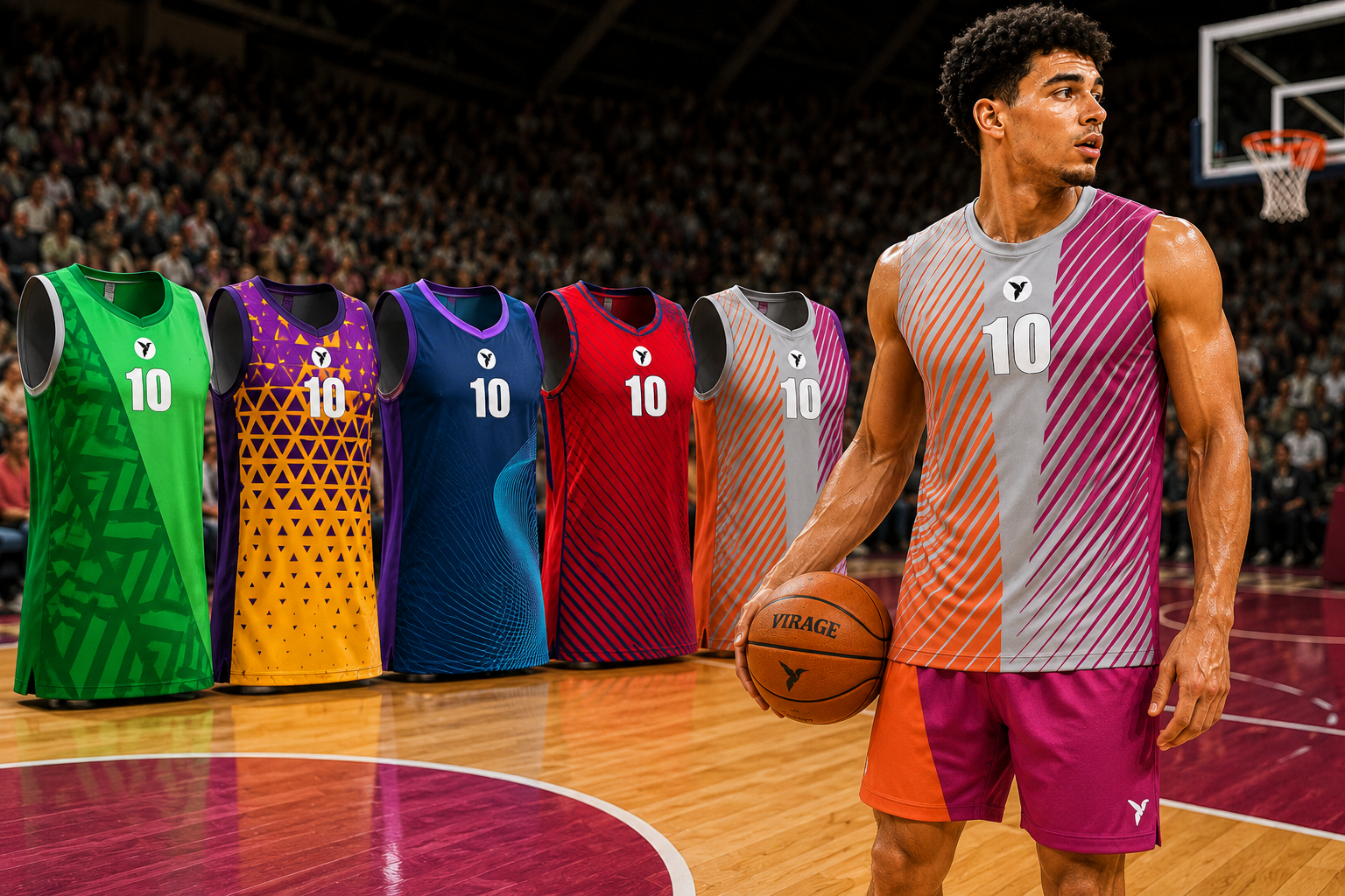 Maillots de basket personnalisés et sublimés Esmaïa