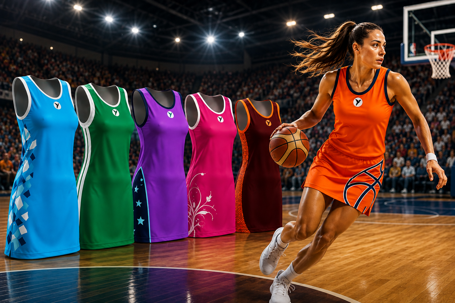 Robes de basket personnalisées et sublimées Esmaïa
