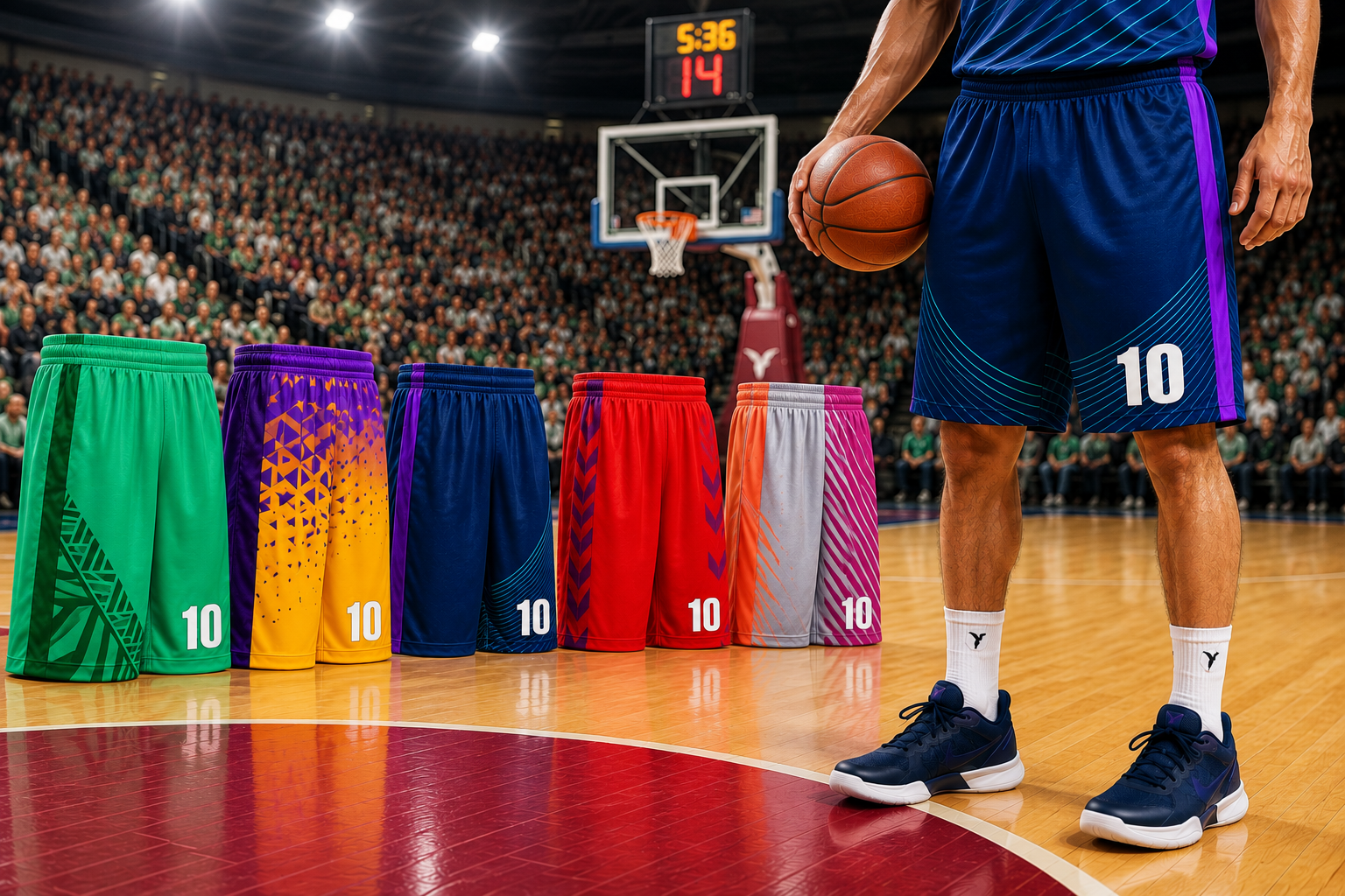 Shorts de basket personnalisés et sublimés Esmaïa