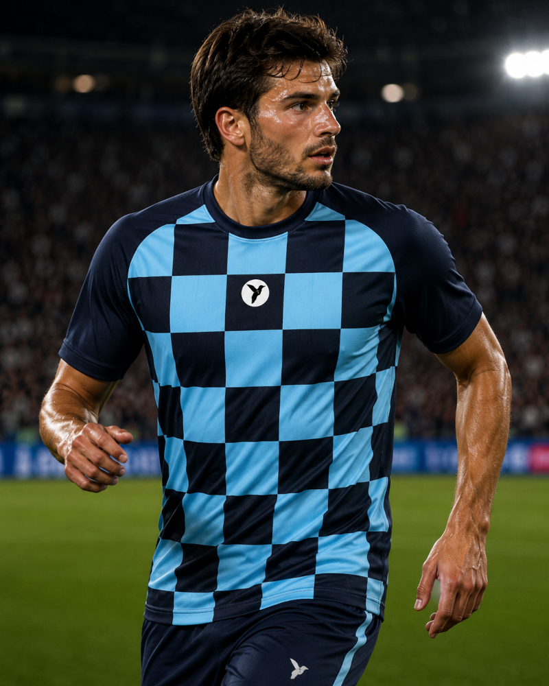 Maillot de football personnalisé sublimé ESMAÏA Checkmat
