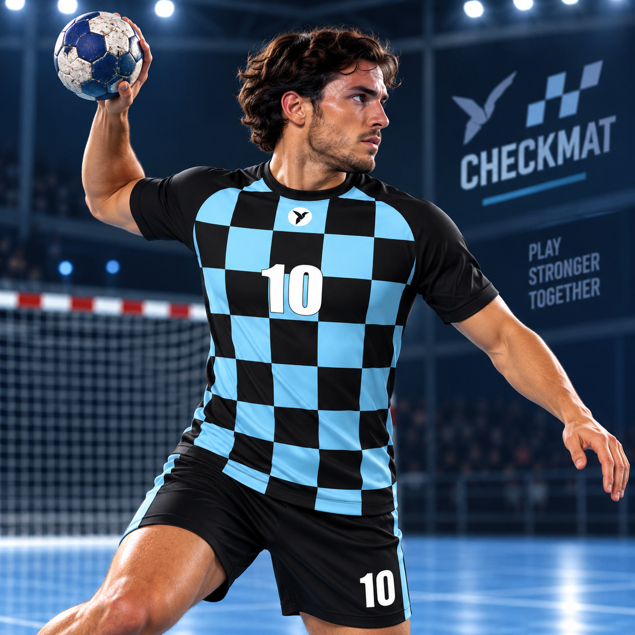 Design Checkmat - maillot de handball personnalisé ESMAÏA