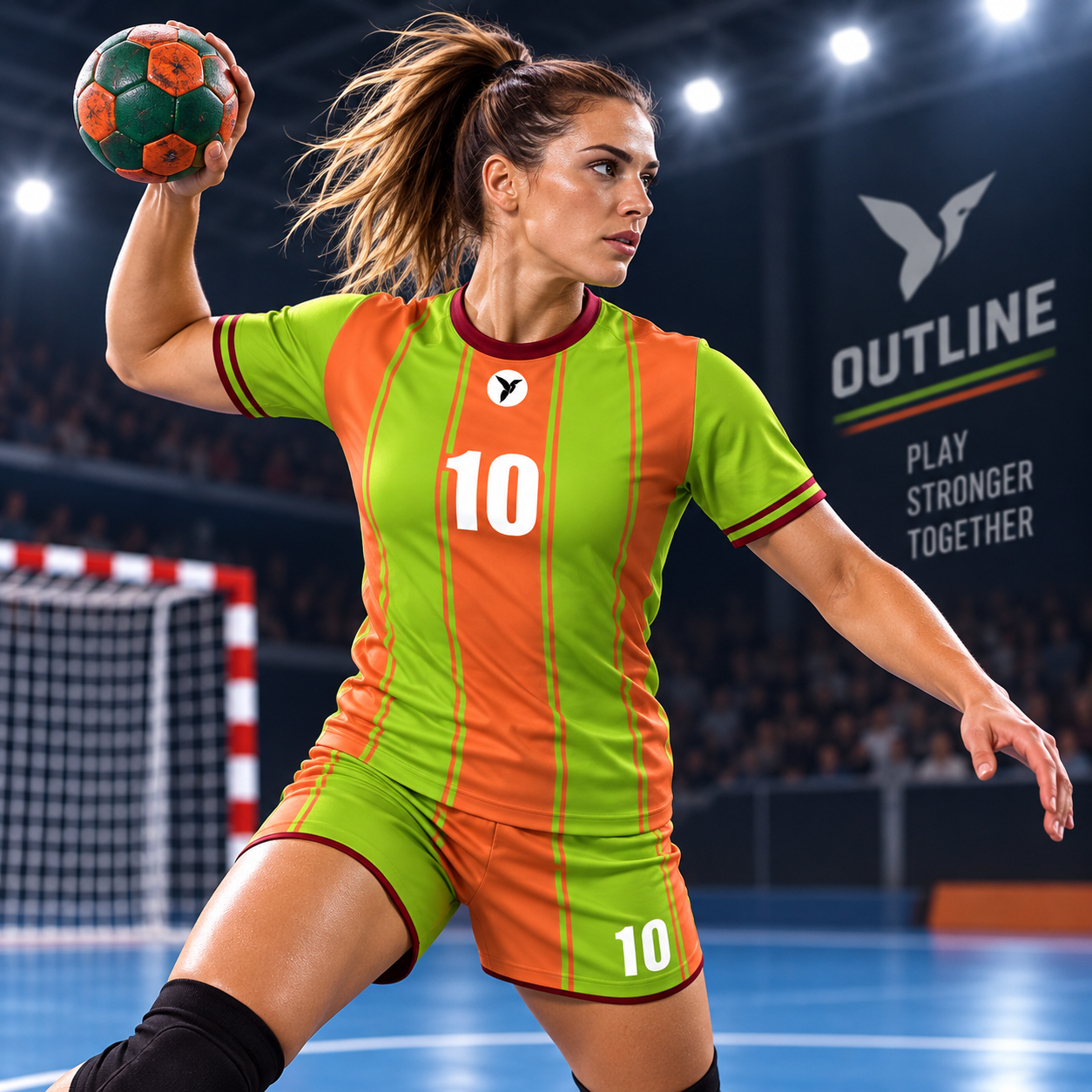 Design Outline - maillot de handball personnalisé ESMAÏA