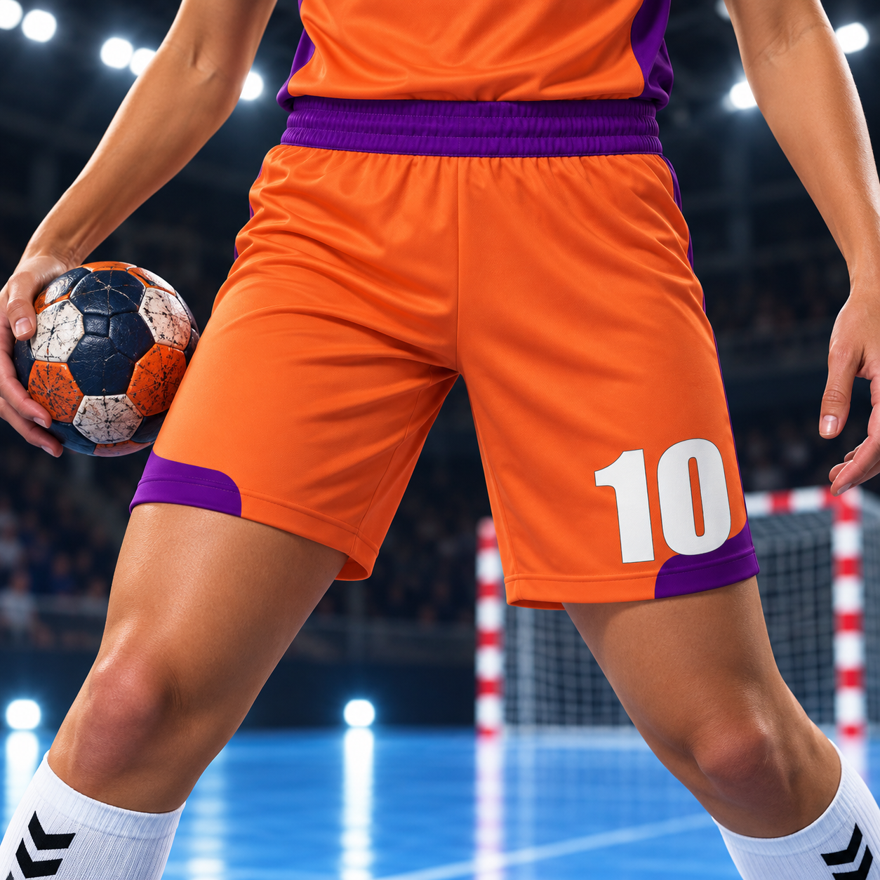 Short de handball personnalisé ESMAÏA design Enragé