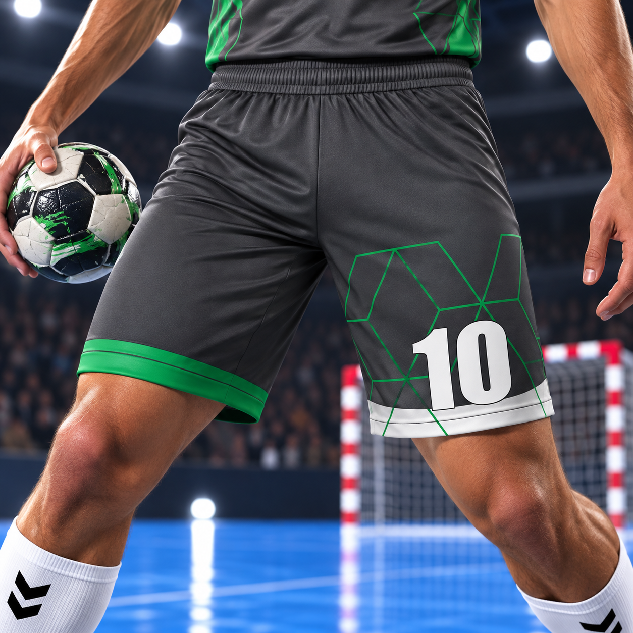 Short de handball personnalisé ESMAÏA design Invaincu
