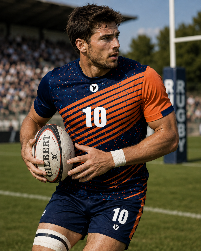 Maillot de rugby personnalisé design Enragé ESMAÏA