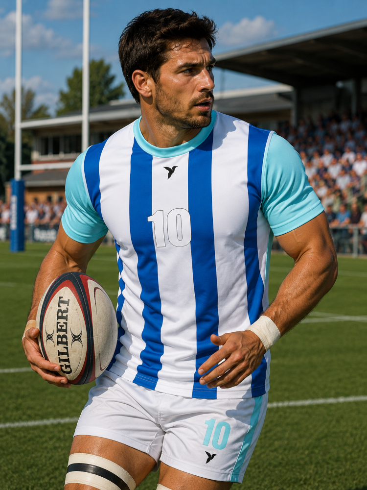 Maillot de rugby personnalisé design Line ESMAÏA