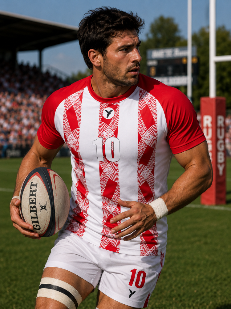 Maillot de rugby personnalisé design Virvolt ESMAÏA