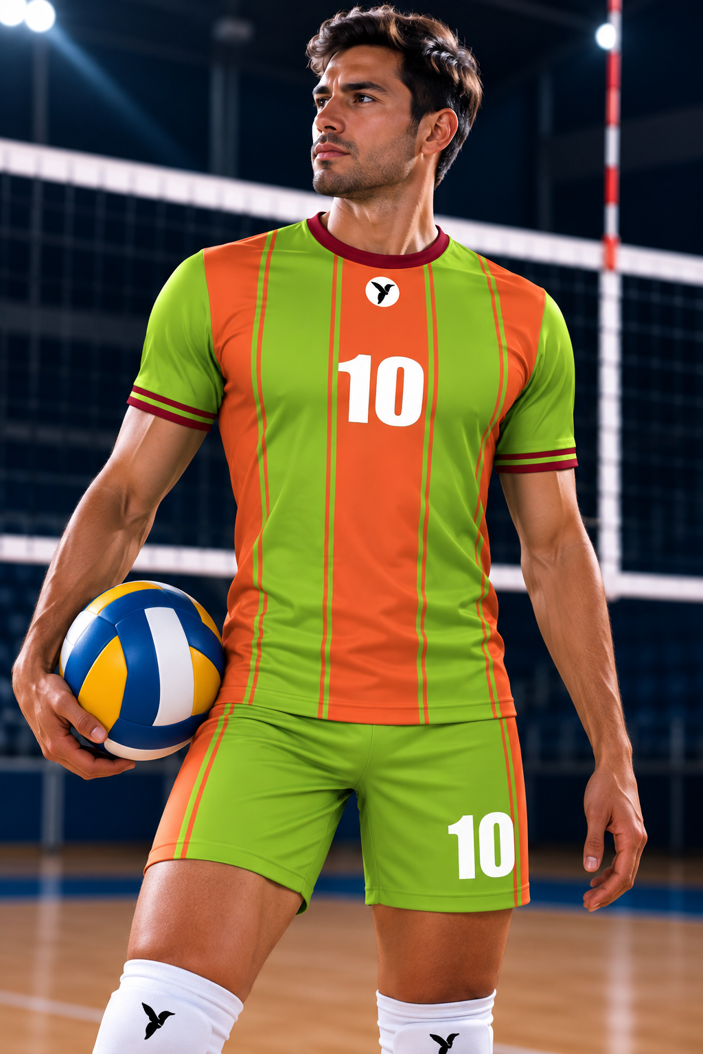 Maillot de volley personnalisé ESMAÏA design Outline
