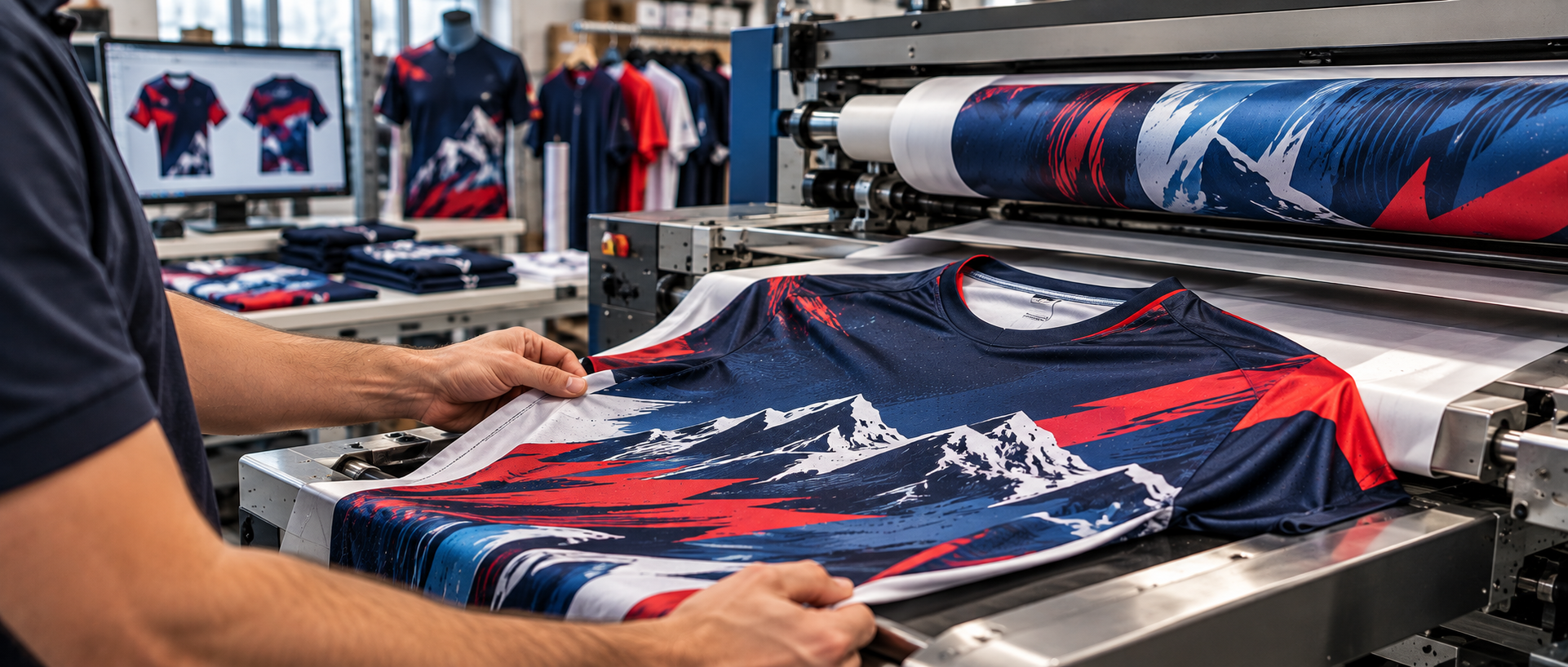 Création d'un maillot de sport personnalisé par sublimation
