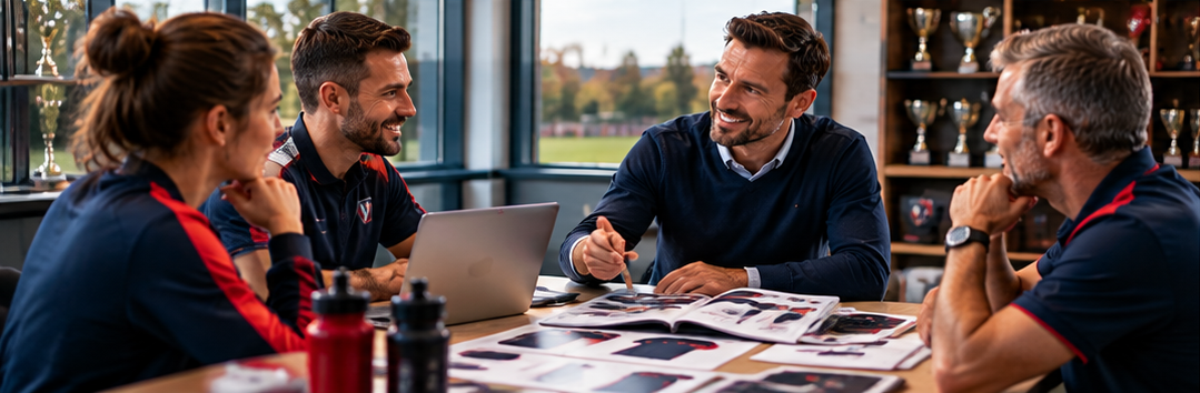 Échange professionnel avec les responsables d'un club sportif
